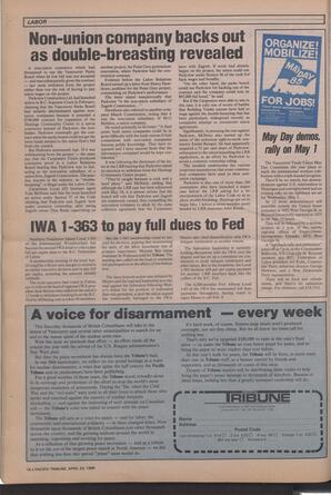   The Pacific Tribune - Wednesday, April 24, 1985   , page 16
