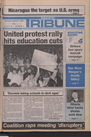   The Pacific Tribune - Wednesday, February 27, 1985   , page 1