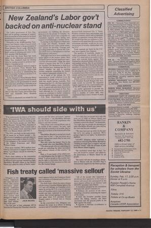   The Pacific Tribune - Wednesday, February 13, 1985   , page 11