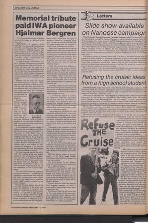   The Pacific Tribune - Wednesday, February 13, 1985   , page 10