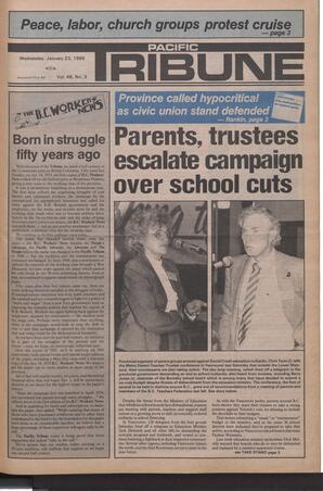   The Pacific Tribune - Wednesday, January 23, 1985   , page 1