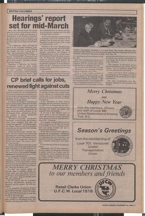   The Pacific Tribune - Wednesday, December 19, 1984   , page 7