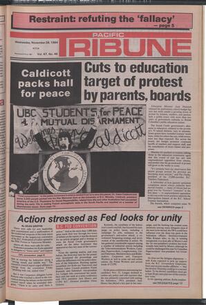   The Pacific Tribune - Wednesday, November 28, 1984   , page 1