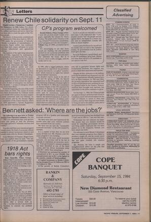   The Pacific Tribune - Friday, September 7, 1984   , page 11