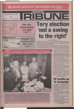   The Pacific Tribune - Friday, September 7, 1984   , page 1