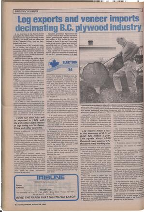   The Pacific Tribune - Wednesday, August 15, 1984   , page 8