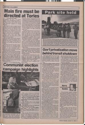   The Pacific Tribune - Wednesday, August 15, 1984   , page 3