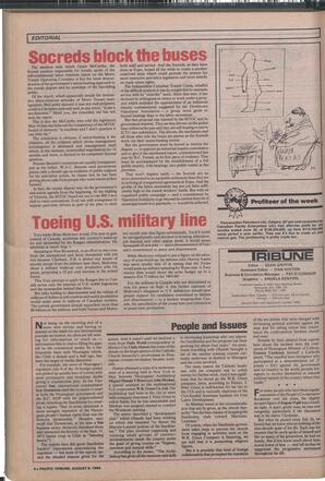   The Pacific Tribune - Wednesday, August 8, 1984   , page 4