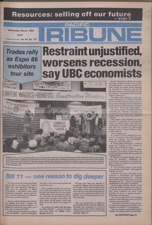   The Pacific Tribune - Wednesday, May 9, 1984   , page 1