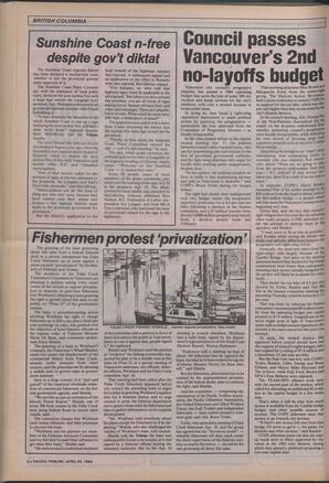   The Pacific Tribune - Wednesday, April 25, 1984   , page 2
