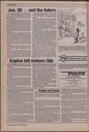   The Pacific Tribune - Wednesday, January 25, 1984   , page 4