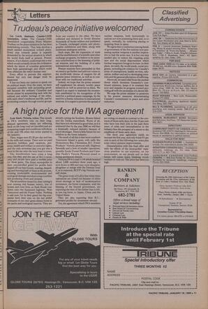   The Pacific Tribune - Wednesday, January 18, 1984   , page 9