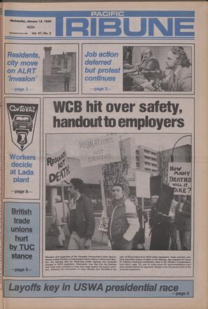   The Pacific Tribune - Wednesday, January 18, 1984   , page 1