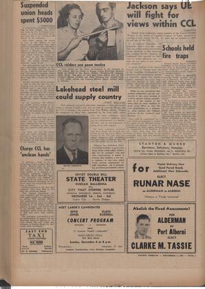   The Pacific Tribune - Friday, December 2, 1949   , page 2