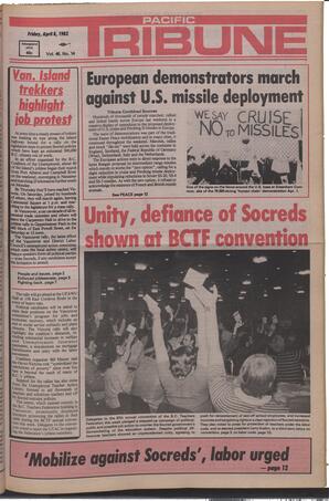   The Pacific Tribune - Friday, April 8, 1983   , page 1