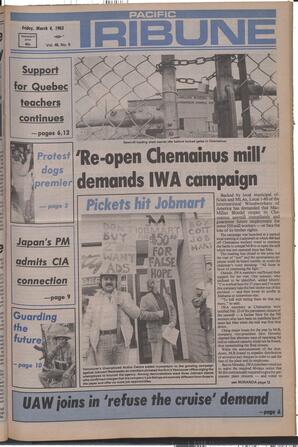   The Pacific Tribune - Friday, March 4, 1983   , page 1