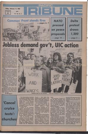   The Pacific Tribune - Friday, February 11, 1983   , page 1