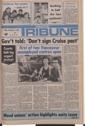   The Pacific Tribune - Friday, December 17, 1982   , page 1