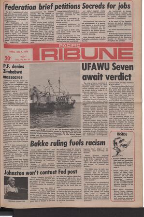   The Pacific Tribune - Friday, July 7, 1978   , page 1