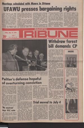   The Pacific Tribune - Friday, May 19, 1978   , page 1