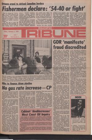   The Pacific Tribune - Friday, February 3, 1978   , page 1
