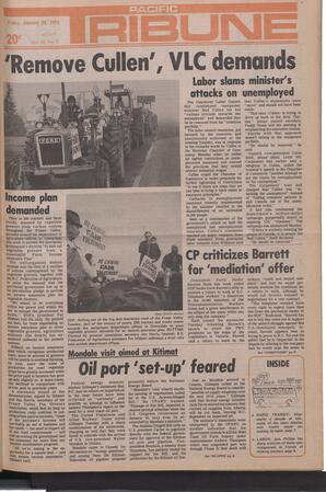   The Pacific Tribune - Friday, January 20, 1978   , page 1