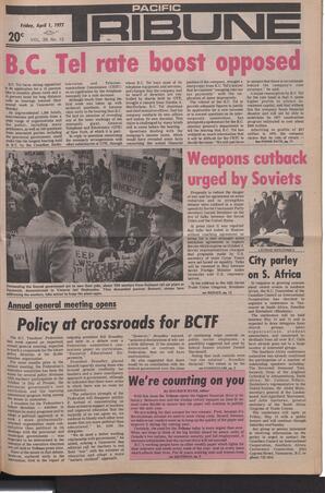   The Pacific Tribune - Friday, April 1, 1977   , page 1