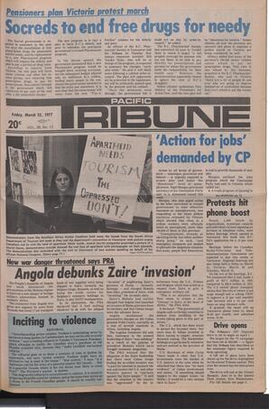   The Pacific Tribune - Friday, March 25, 1977   , page 1