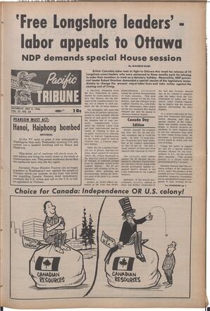   The Pacific Tribune - Saturday, July 2, 1966   , page 1