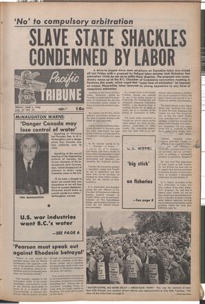   The Pacific Tribune - Friday, June 3, 1966   , page 1