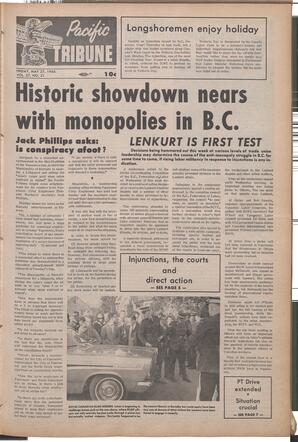   The Pacific Tribune - Friday, May 27, 1966   , page 1
