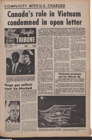   The Pacific Tribune - Friday, March 4, 1966   , page 1