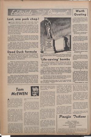   The Pacific Tribune - Friday, February 4, 1966   , page 4
