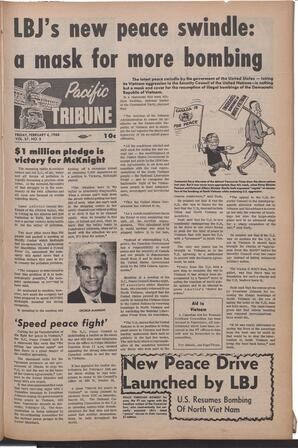   The Pacific Tribune - Friday, February 4, 1966   , page 1