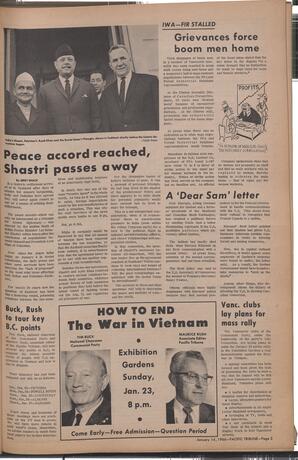   The Pacific Tribune - Friday, January 14, 1966   , page 3