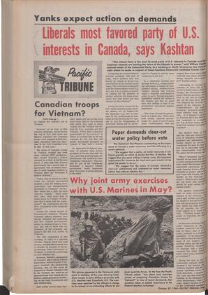   The Pacific Tribune - Friday, October 29, 1965   , page 12