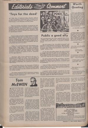   The Pacific Tribune - Friday, September 17, 1965   , page 4