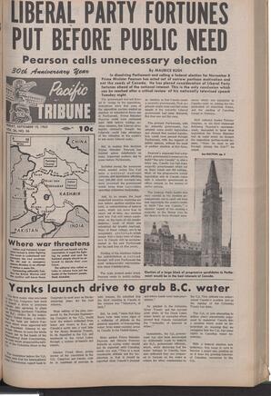   The Pacific Tribune - Friday, September 10, 1965   , page 1