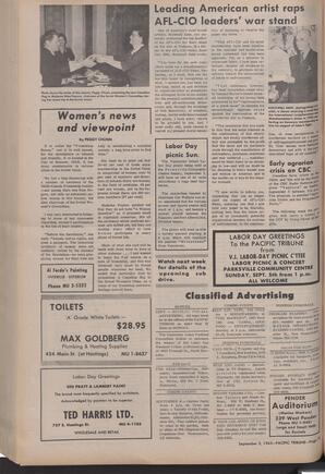   The Pacific Tribune - Friday, September 3, 1965   , page 10