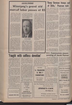   The Pacific Tribune - Friday, September 3, 1965   , page 2