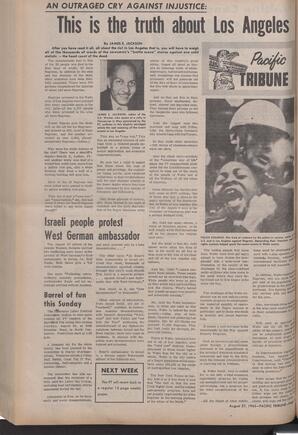   The Pacific Tribune - Friday, August 27, 1965   , page 8