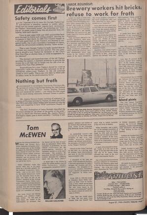   The Pacific Tribune - Friday, August 27, 1965   , page 2