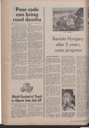   The Pacific Tribune - Friday, May 21, 1965   , page 6