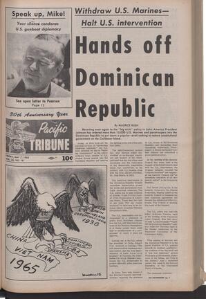   The Pacific Tribune - Friday, May 7, 1965   , page 1