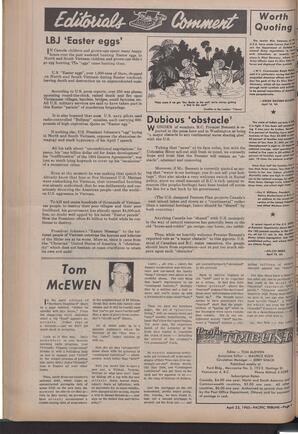   The Pacific Tribune - Friday, April 23, 1965   , page 4