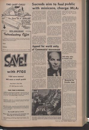   The Pacific Tribune - Friday, March 26, 1965   , page 11