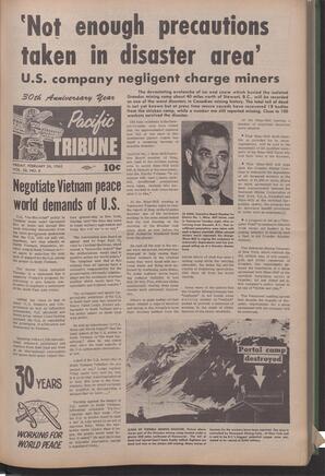  The Pacific Tribune - Friday, February 26, 1965   , page 1