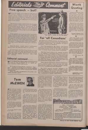   The Pacific Tribune - Friday, February 12, 1965   , page 4