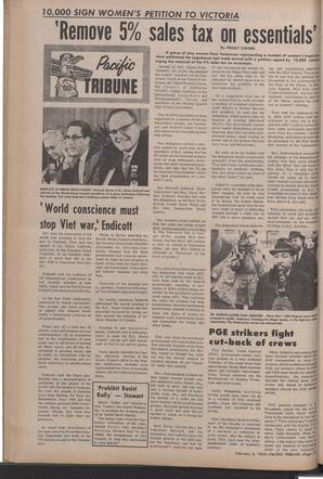   The Pacific Tribune - Friday, February 5, 1965   , page 12