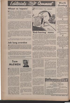   The Pacific Tribune - Friday, February 5, 1965   , page 4